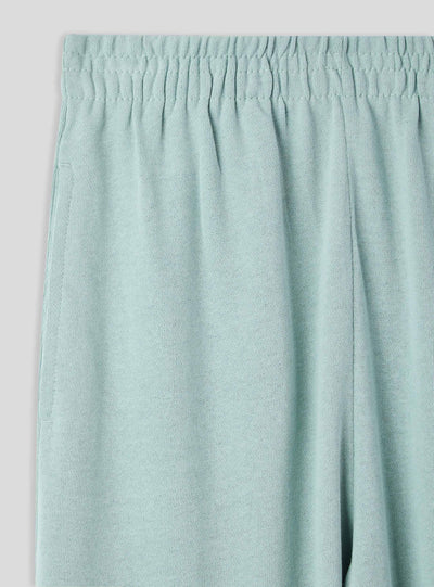 Pantalon de survêtement taille haute avec poignets
