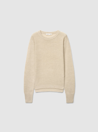 Maglia girocollo effetto luccicante