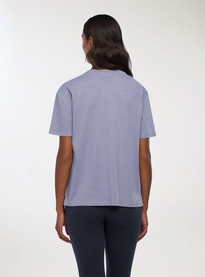 Weites T-Shirt mit Aufschrift