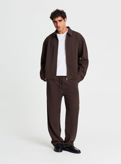 Giubbino con zip e colletto a camicia