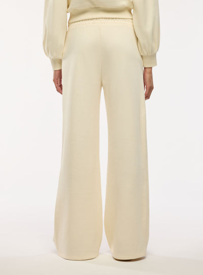Pantaloni tuta wide leg tinta unita
