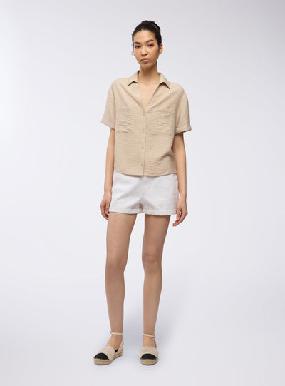 Camicia tessuto leggero con tasche