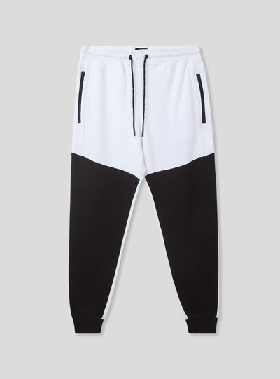 Pantaloni tecnici bicolore con coulisse