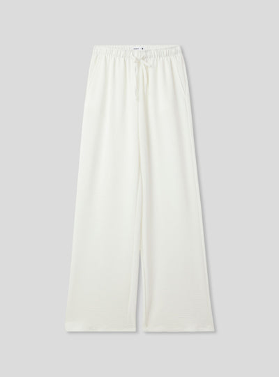Pantalon large avec cordon de serrage
