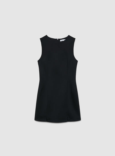 Vestito tubino smanicato con spacchi