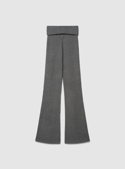 Leggings lunghi a zampa con baschina