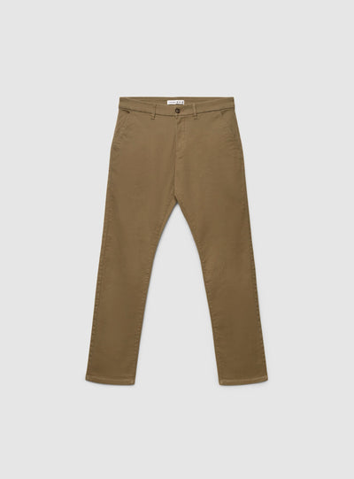 Pantaloni chino regular a tinta unita