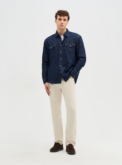 Camicia denim stile western