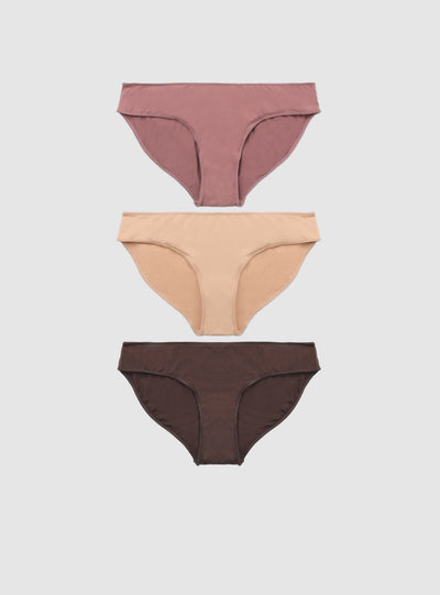 Pack 3 slip tinta unita
