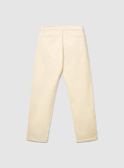 Pantaloni chino con pinces e gamba dritta