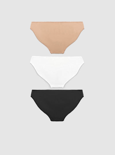 Pack 3 slip tinta unita