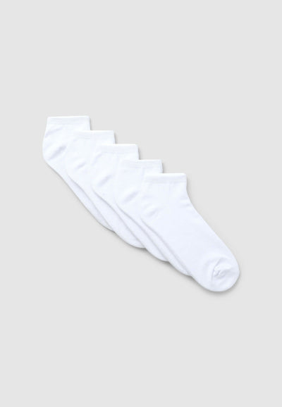 Pack of 5 pairs of plain-coloured socks
