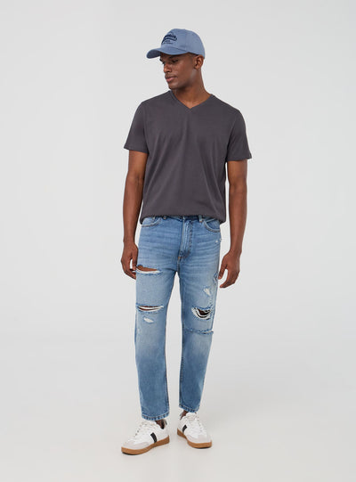 Jeans relaxed con strappi