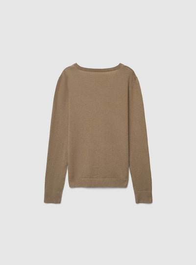 Maglia con scollo a V a tinta unita