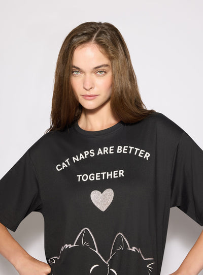 T-shirt pigiama con stampa