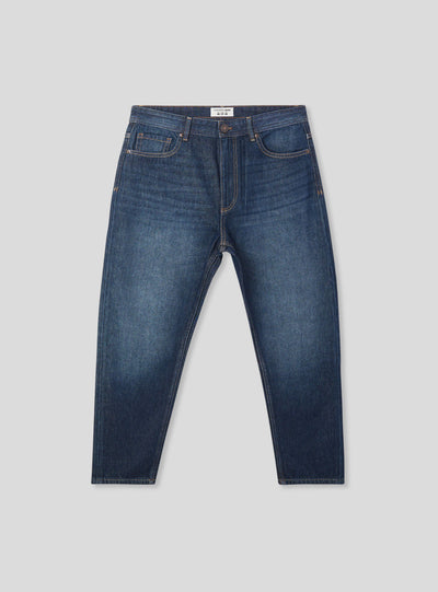 Jeans scuri relaxed cinque tasche