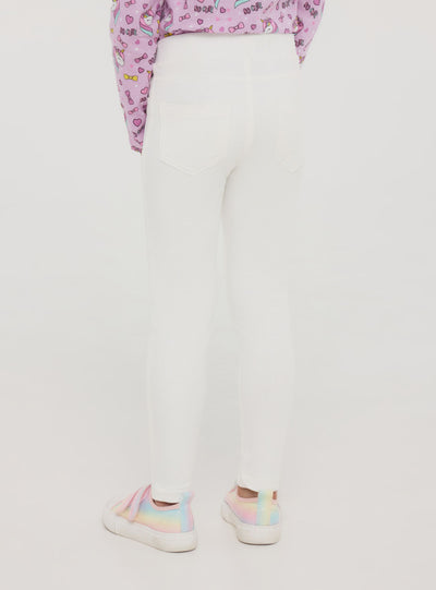 Jeggings légers élastiqués unis
