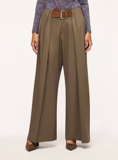 Pantaloni wide leg con cintura