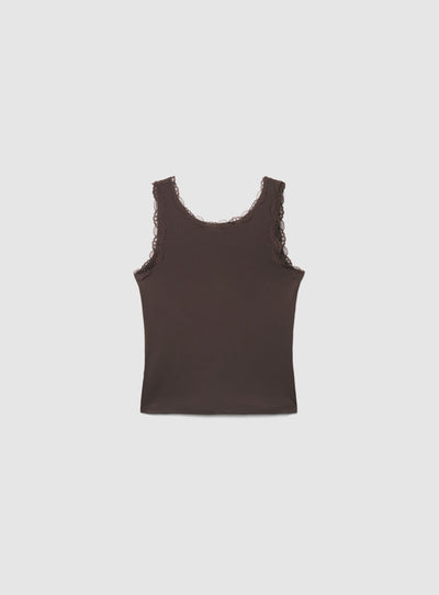 Top con bordi in pizzo