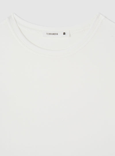 T-shirt a tinta unita a manica corta