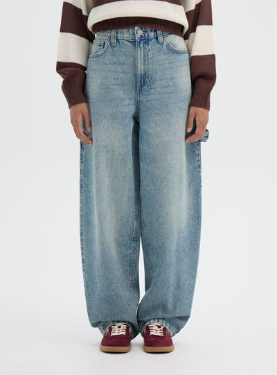 Jeans carpenter con cintura regolabile