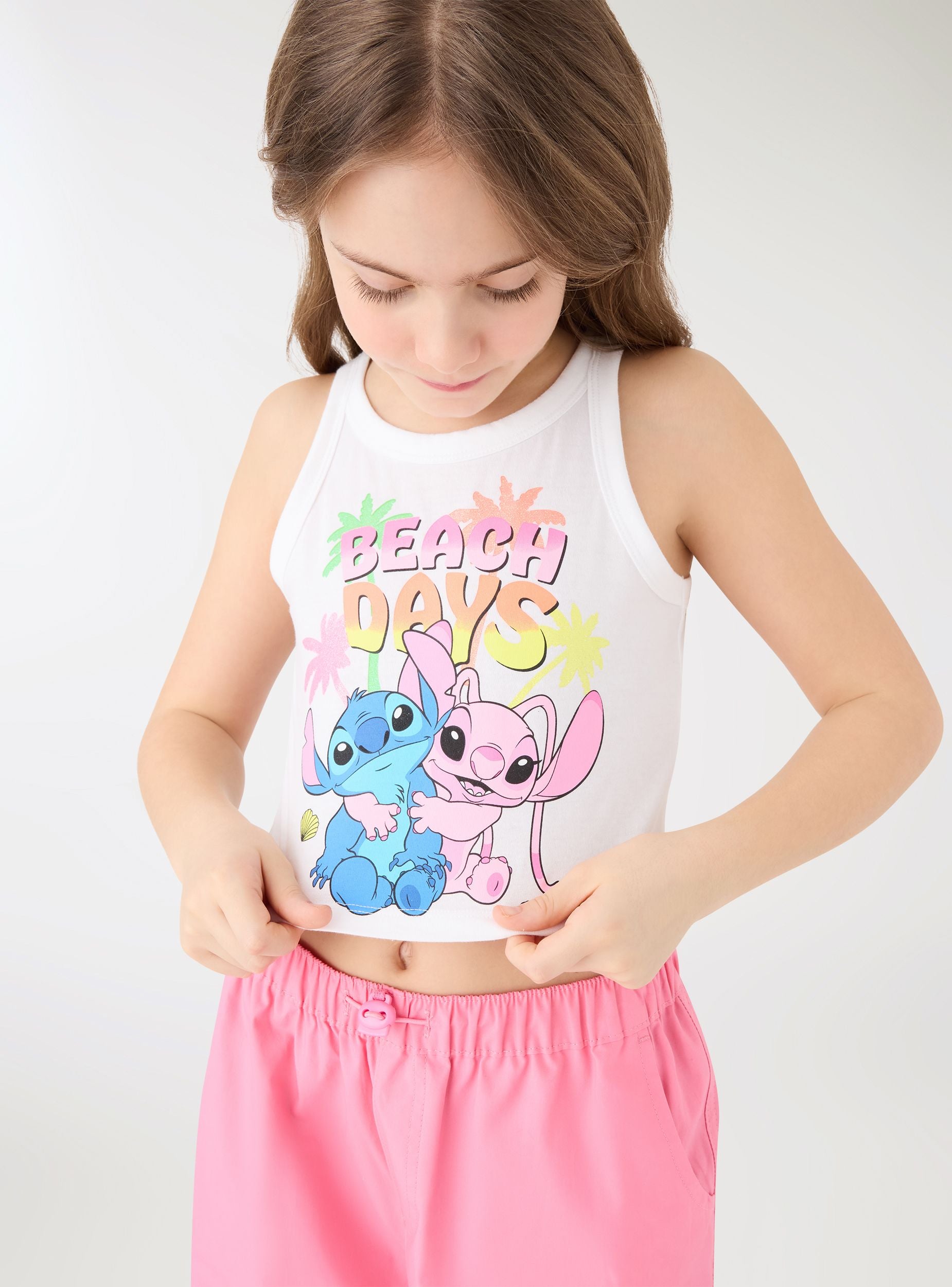 Top crop with Stitch® print - Terranova