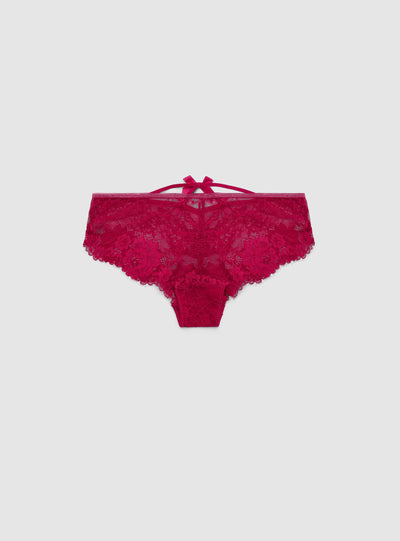 Slip brasiliana in pizzo con fiocchetto