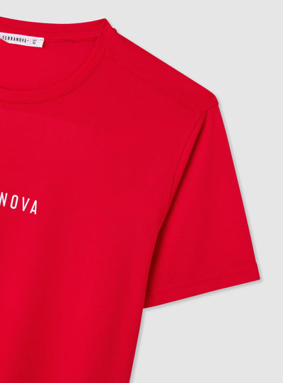 T-shirt a tinta unita con logo