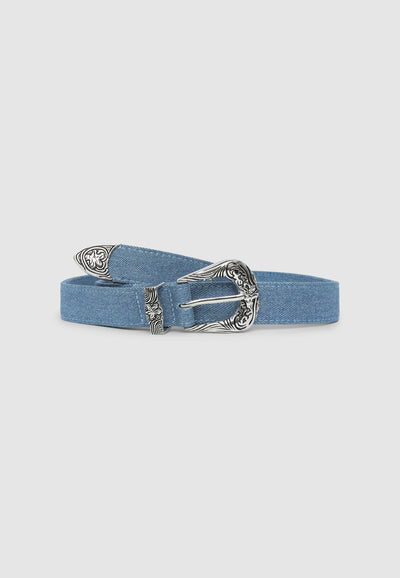 Cintura in denim stile western