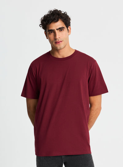 T-shirt comfort fit a tinta unita
