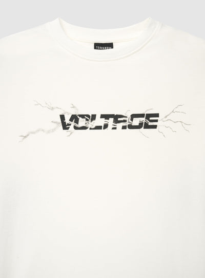 T-shirt a maniche lunghe con stampa fulmini