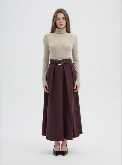 Rollkragenpullover mit Knöpfen