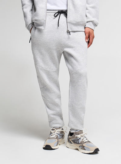 Pantaloni tuta con zip e coulisse