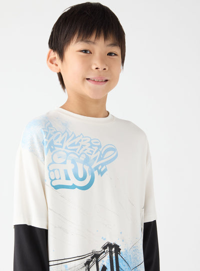 T-Shirt ML Stampa