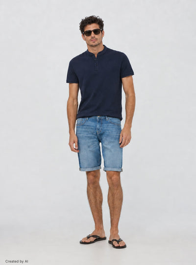 Bermuda in denim 5 tasche