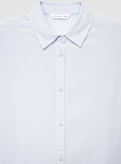 Camicia ampia a tinta unita