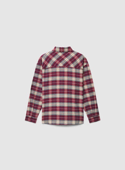 Camicia a quadri con taschino