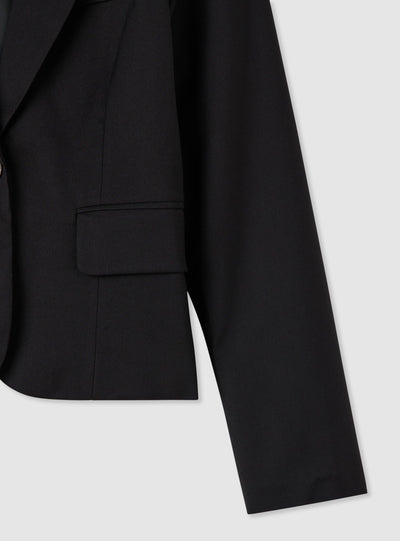 Veste spencer à simple boutonnage