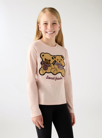 T-shirt con stampa orsetti