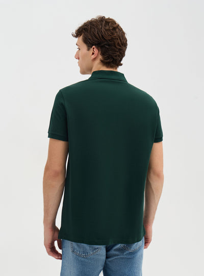 T-shirt polo a tinta unita
