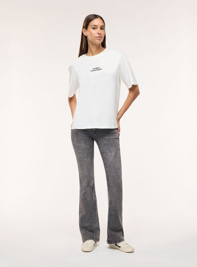 T-shirt ampia con stampa graffiti
