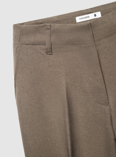 Pantaloni maxi wide leg a tinta unita