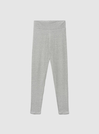 Leggings lunghi a vita alta tinta unita