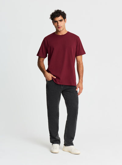 T-shirt comfort fit a tinta unita