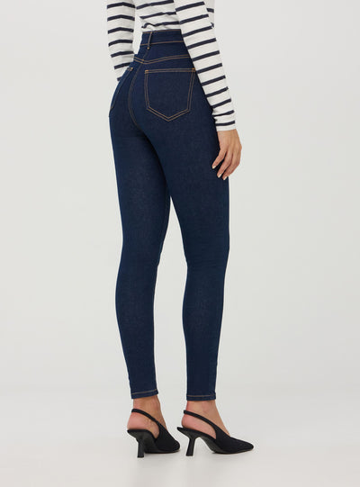 Jeans skinny a vita alta