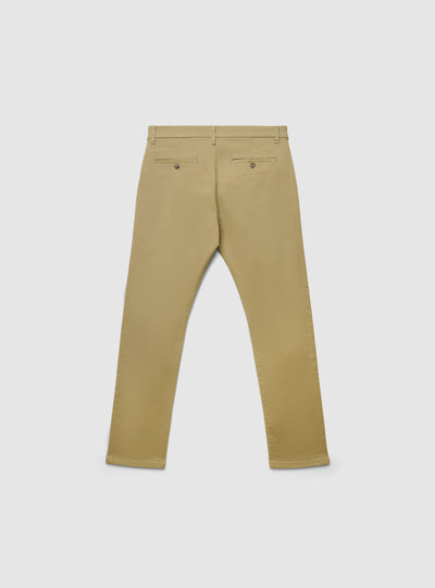 Pantaloni chino regular a tinta unita