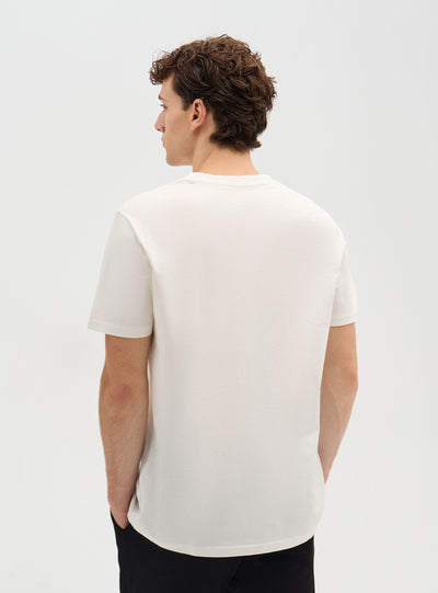 T-shirt con stampa lettering