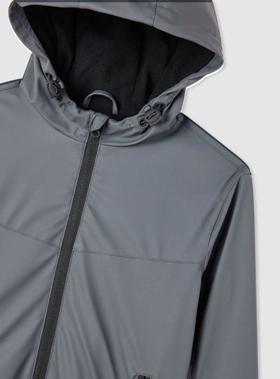 Giacca tecnica con cappuccio e zip