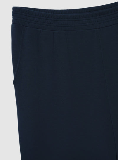 Pantaloni tuta wide leg a tinta unita