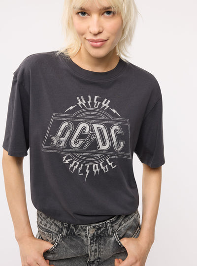 T-shirt ampia con stampa AC/DC